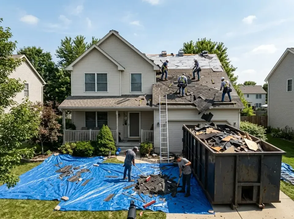 roof-replacement-debris-remova-004 — frequently asked questions, Cheapest Dumpster Rentals in Zion, IL